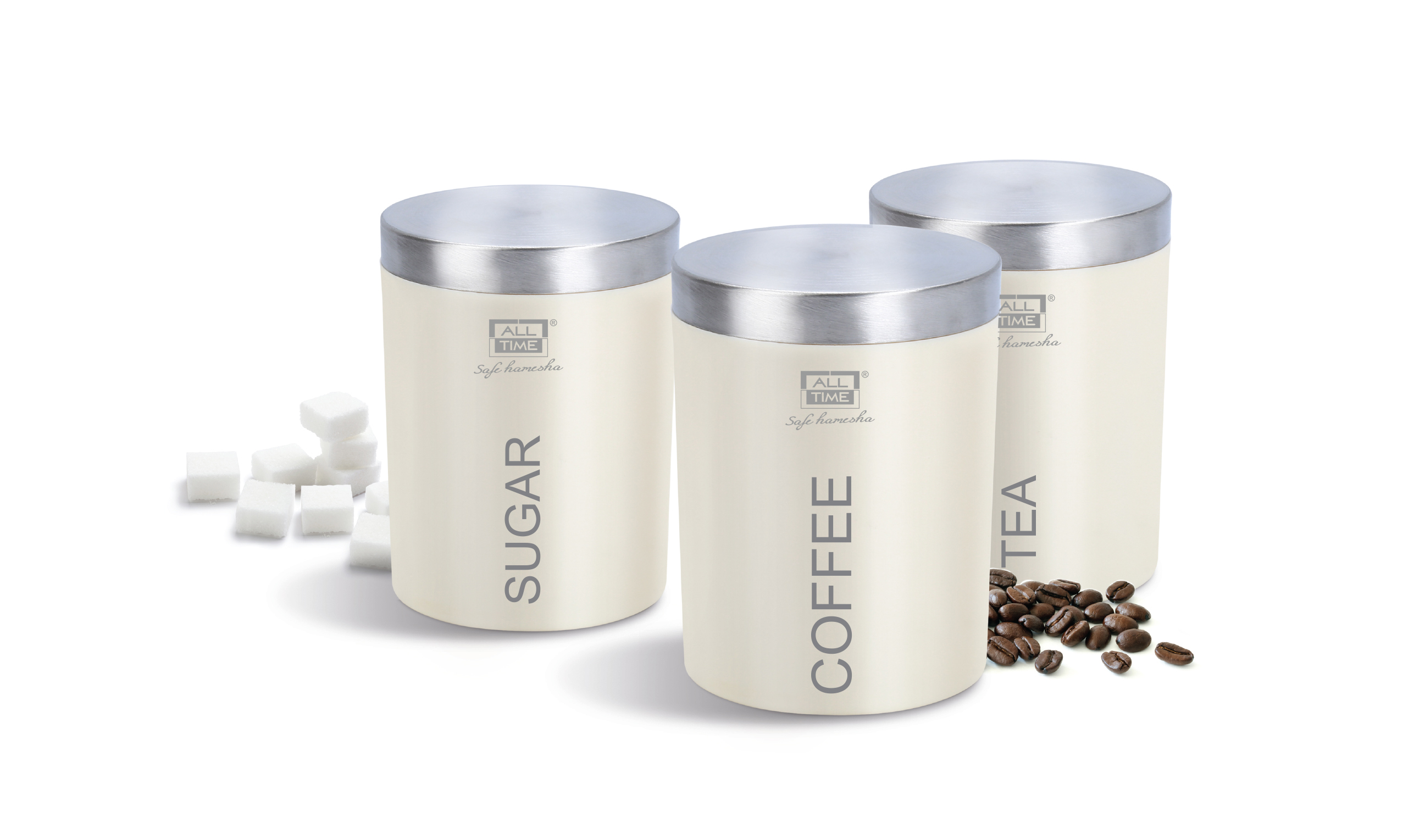 Canister Ca 001 750 ml Assorted Colours (3 Pcs Set)(12 Set Pk)